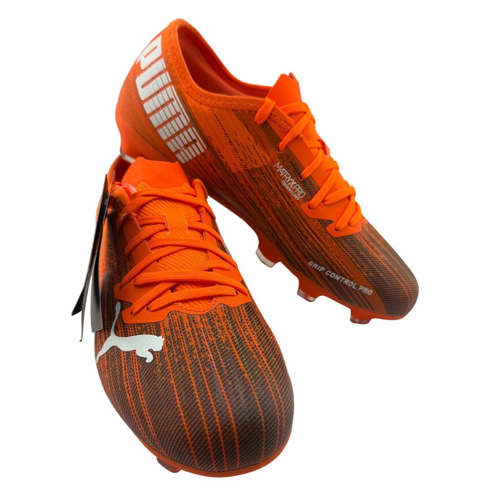 Puma Ultra 2.1 FG/AG Soccer Cleats Kids US Size 5C Orange New 106097-01 Athletic